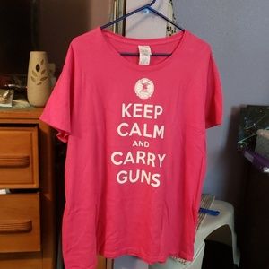 Ladies short sleeve t shirt.